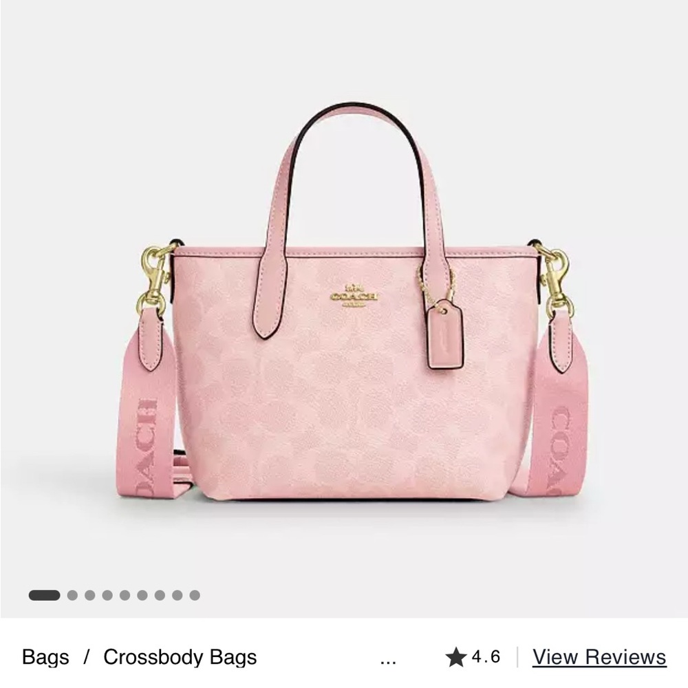 Coach Pink Crossbody Bag
